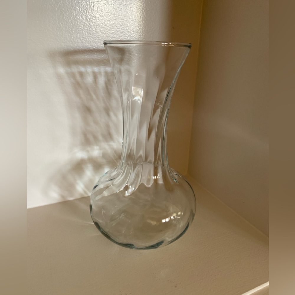 Clear Glass 8" Vase